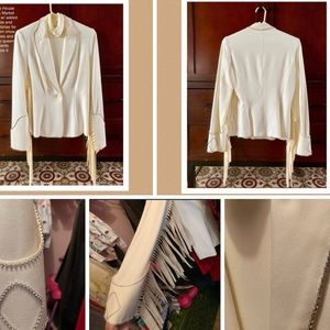 Size 6 Custom Fringe Blazer. One of a Kind